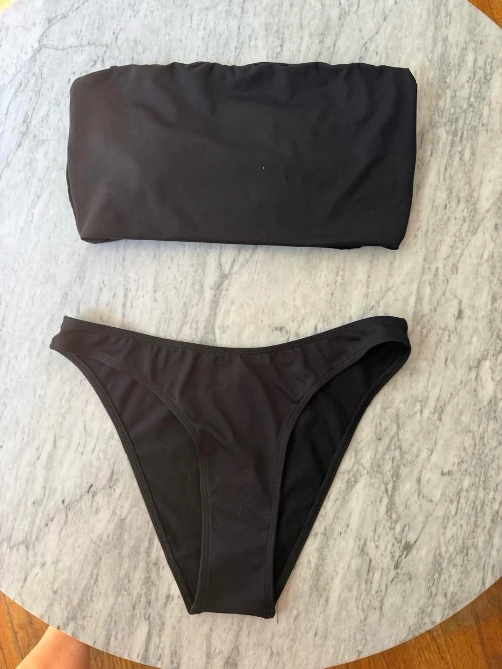 SKIMS Swim Convertible Bandeau Top + Classic Bottom Bikini Set